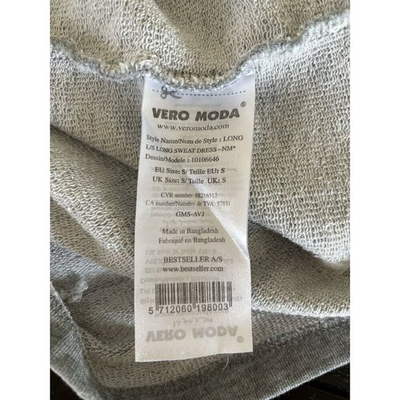 Noisy May Women's Small Sweatshirt Dress 90s Grunge Goth Vibes Urban Feel - Picture 9 of 10